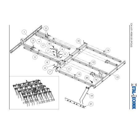 Katalog części zamiennych - Metal-Technik Chwastownik MT1 - 9000